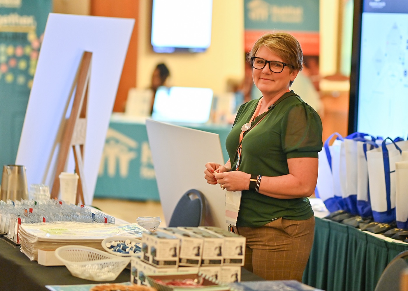 Wendy Clow at a Habitat for Humanity conference
